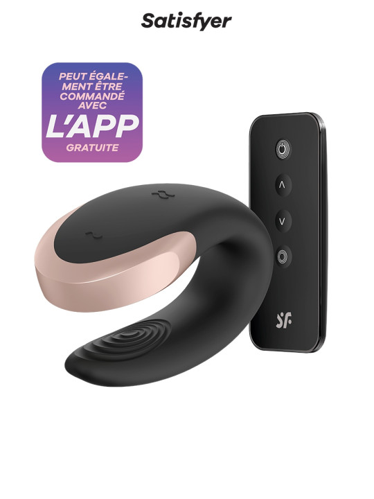 Stimulateur Double Love noir - Satisfyer