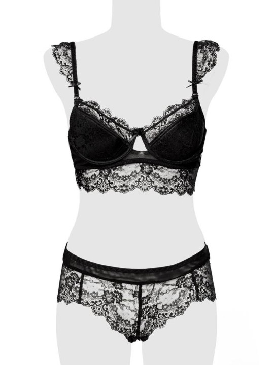 Ensemble culotte et balconnet dentelle - Grey Velvet