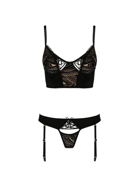 Ensemble culotte à jarretelles et bustier Lara - Casmir