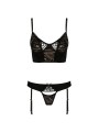 Ensemble culotte à jarretelles et bustier Lara - Casmir