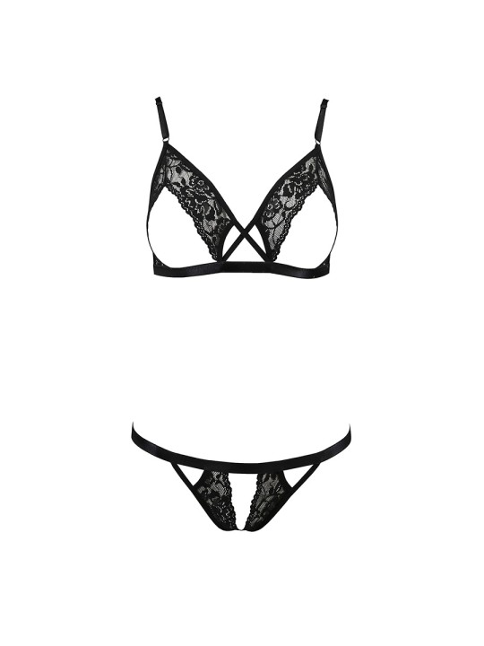 Ensemble sexy ouvert Diabolina - Passion