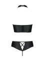 Bustier et string faux cuir Nancy - Passion