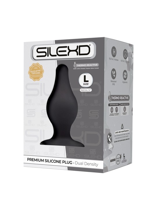 Plug anal The Original Model 2 noir 10,2 cm - SilexD