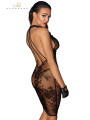 Robe mi-longue transparente en tulle F240