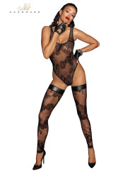 Body en tulle floqué F242