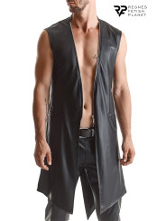 Veste longue sans manche wetlook Marco - Regnes