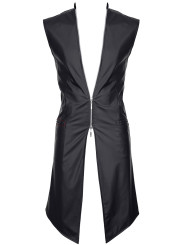 Veste longue sans manche wetlook Marco - Regnes