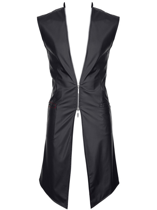 Veste longue sans manche wetlook Marco - Regnes