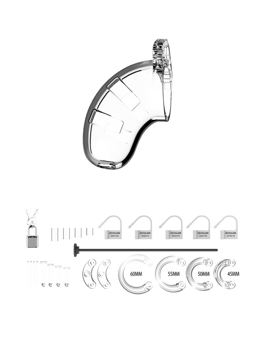 Cage de chasteté 6,5cm avec plug d'urètre - ManCage 15