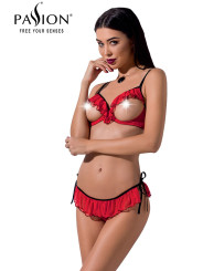 Ensemble lingerie seins nus Cherry - Passion
