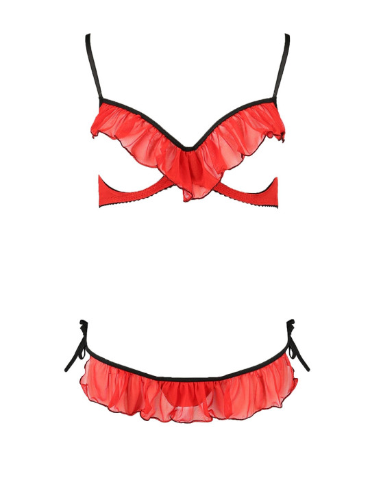 Ensemble lingerie seins nus Cherry - Passion