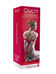 Corde de bondage Japonais 10m rouge - Ouch