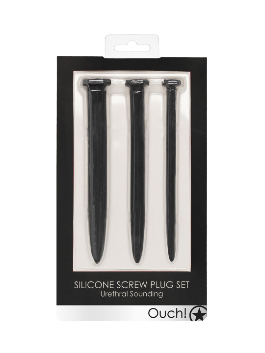 Set de 3 plugs urétraux Grands clous - Ouch!