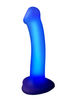 Dildo lumineux violet - Strap-On-Me
