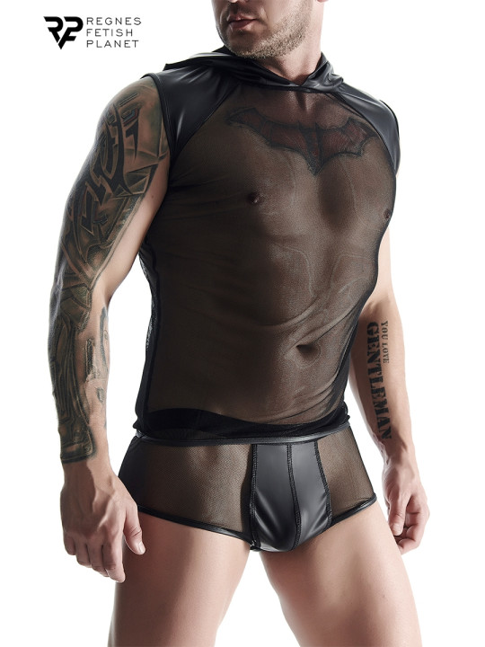 T-shirt à capuche en mesh - Regnes