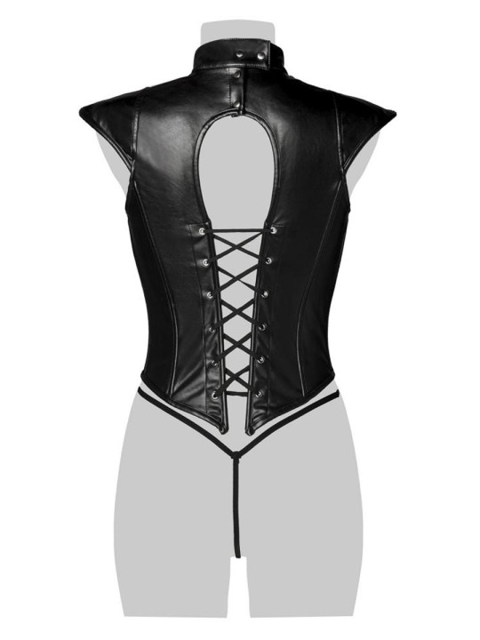 Corsage lacé sexy fetish - Grey Velvet