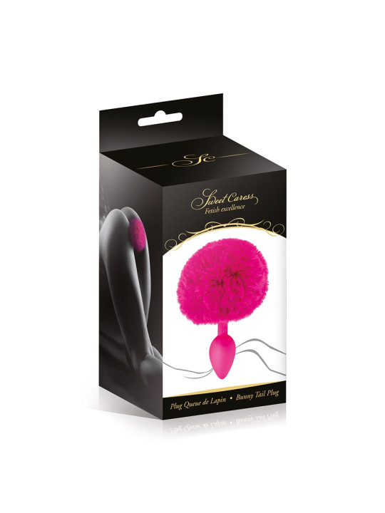 Plug queue de lapin - fuchsia