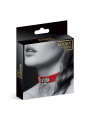 Collier Fetish rouge avec anneau - Bijoux Pour Toi
