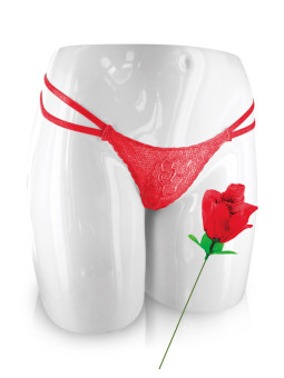 Rose surprise avec petite culotte - Fun Novelties