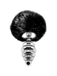 Plug métal Fluffy Twist M noir - Alive