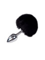 Plug métal Fluffy S noir - Alive