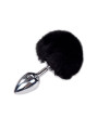 Plug métal Fluffy M noir - Alive