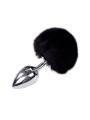 Plug métal Fluffy L noir - Alive