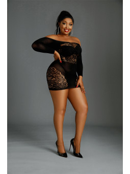Mini robe résille N°07 Queen Size - Moonlight