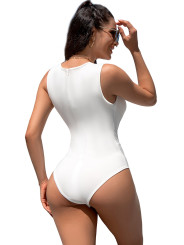 Body moulant blanc - Paris Hollywood