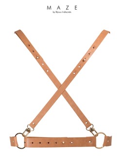 Harnais X marron - Maze