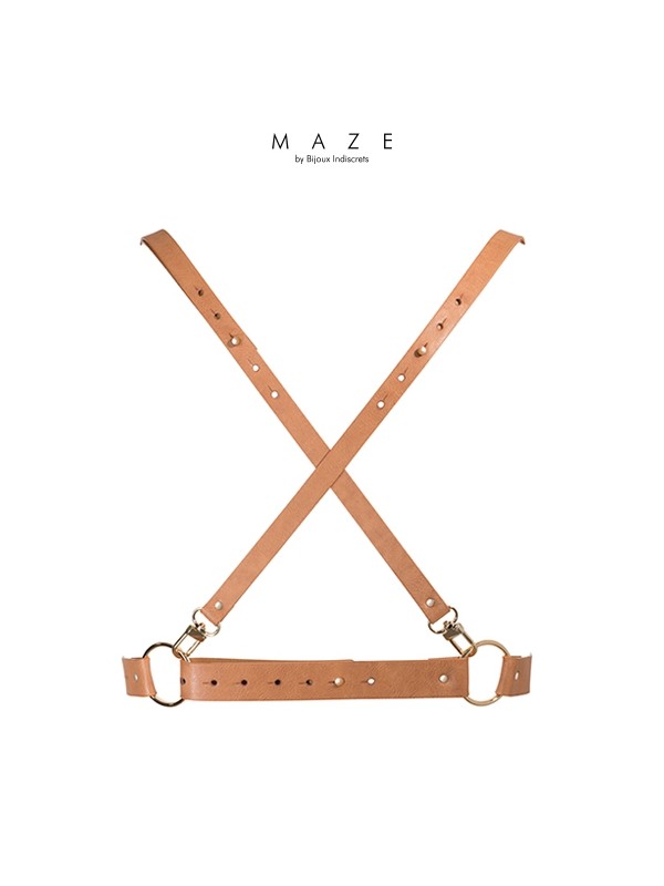 Harnais X marron - Maze