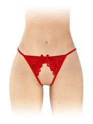 String ficelle ouvert Sandra rouge - Fashion Secret