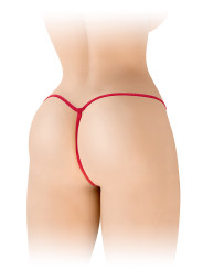 String ficelle ouvert Sandra rouge - Fashion Secret