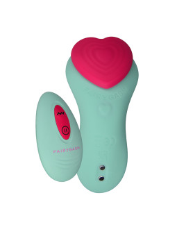 Stimulateur télécommandé de culotte HeartGem vert - FairyGasm