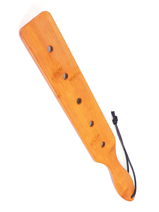 Paddle bambou 5 trous - Fetish Tentation