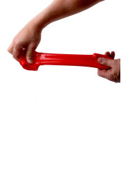Gaine de pénis semi-réaliste rouge 19x4,5 cm - Zizi