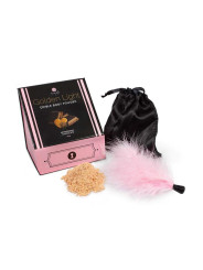 Kit poudre comestible chocolat aphrodisiaque et plumeau - Secret Play