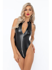 Body zippé en wetlook F294