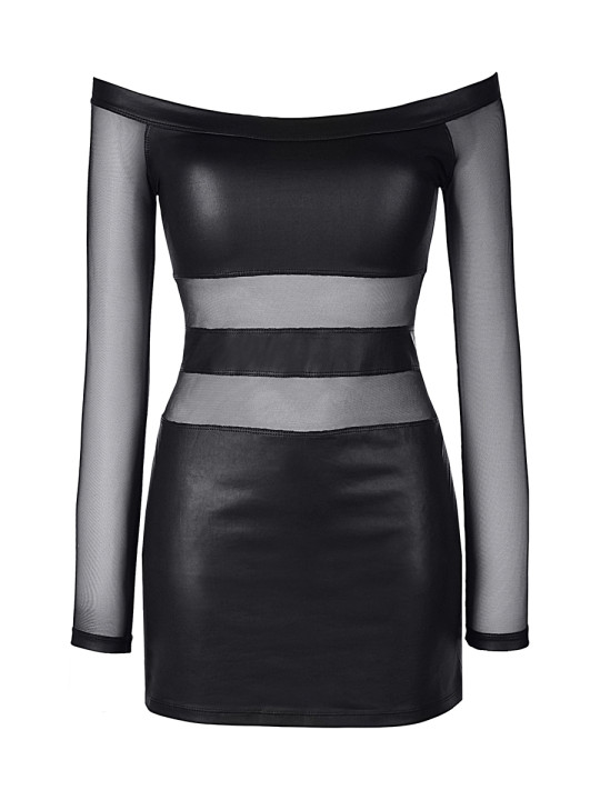 Robe noire V-9309 - Axami