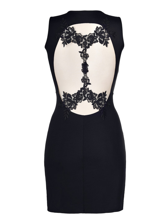 Robe noire V-9209 - Axami