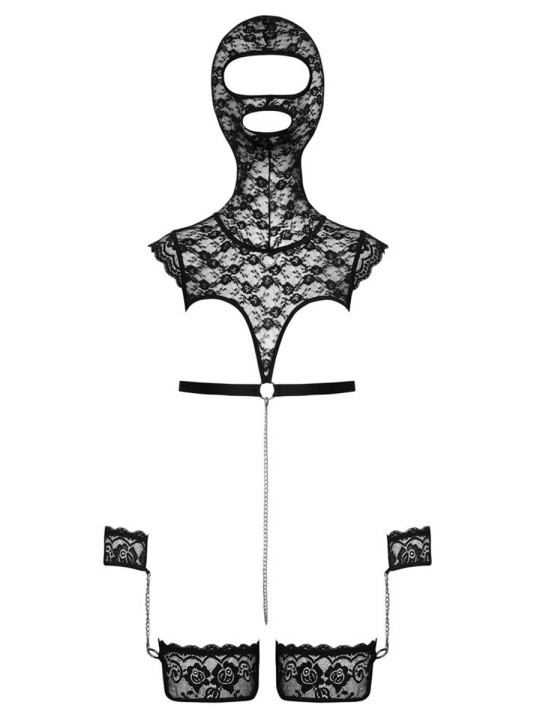 Ensemble de lingerie bondage en dentelle - bad kitty