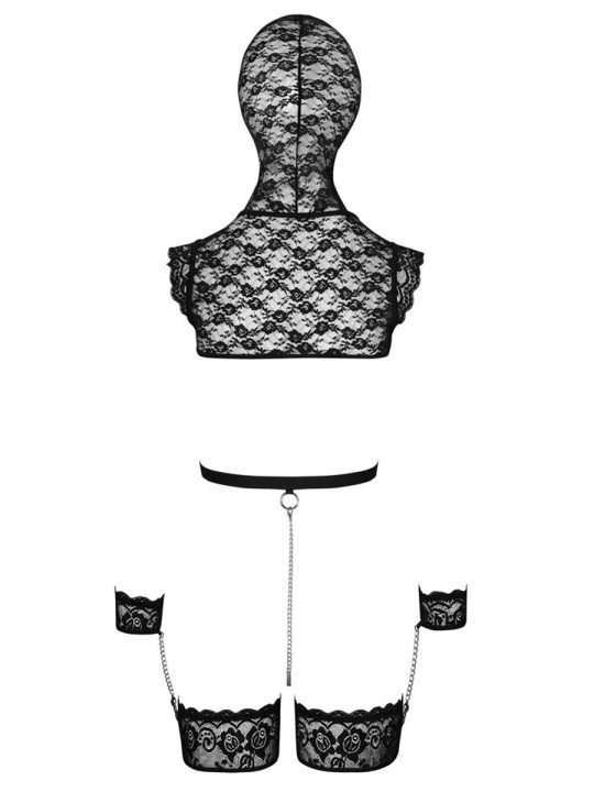 Ensemble de lingerie bondage en dentelle - bad kitty