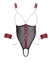 Body de bondage ouvert et seins nus - Cottelli Bondage