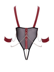 Body de bondage ouvert et seins nus - Cottelli Bondage