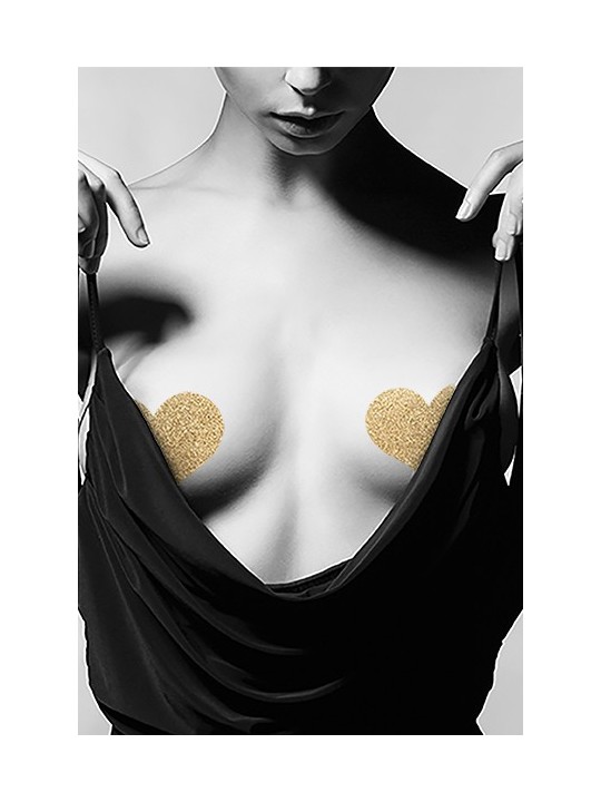 Bijoux de seins Flash Coeur Or
