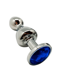 Plug bijou Lollypop bleu M - Wooomy