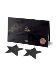 Bijoux de seins Flash Etoile Noir