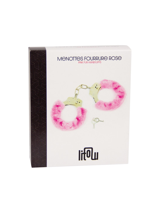 Menottes fourrure rose - Litolu