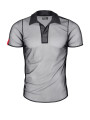Polo en maille noire transparente - Regnes