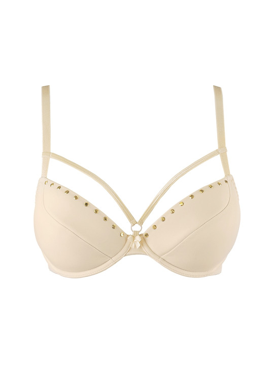 Soutien-gorge push-up beige V-10341 - Axami